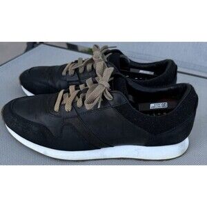 UGG For Mens Trigo Trainer 1017310‎ Black Soft Suede Shoes Sneakers Size 9